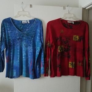 2 sweaters from Chico's